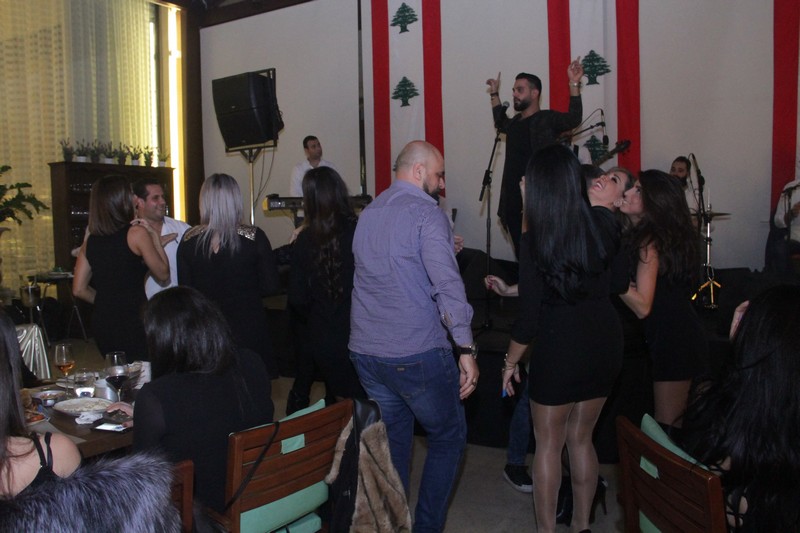 Charbel Khalil and the band at Byblos Garden
