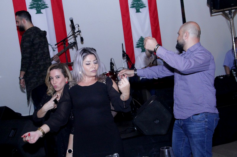 Charbel Khalil and the band at Byblos Garden