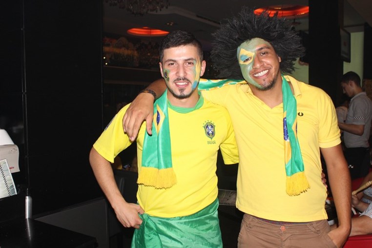 Brazil VS Colombia at Pros Cafe