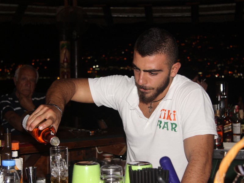 Tiki Bar on Friday Night