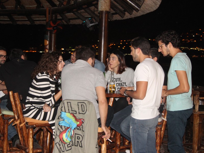 Tiki Bar on Friday Night