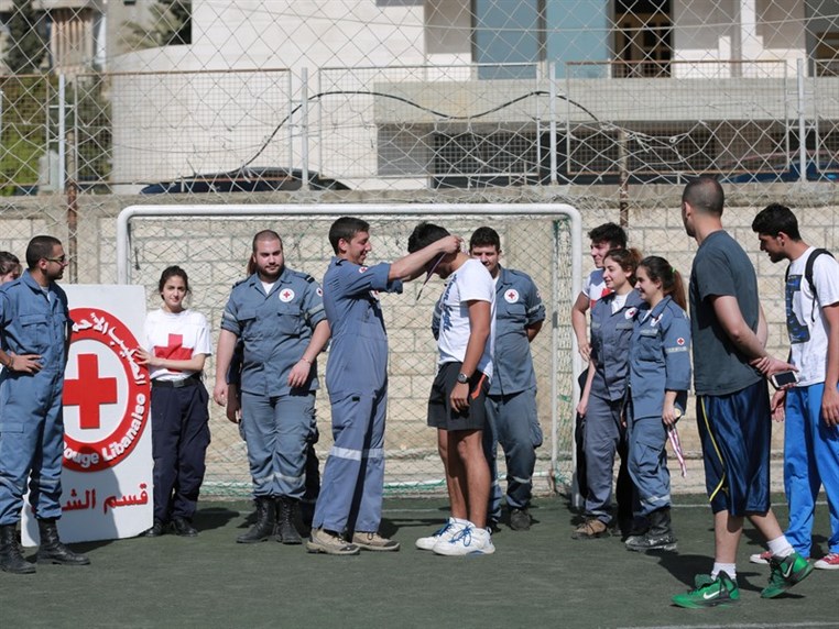 Lebanese Red Cross at Sporting High Baabda 