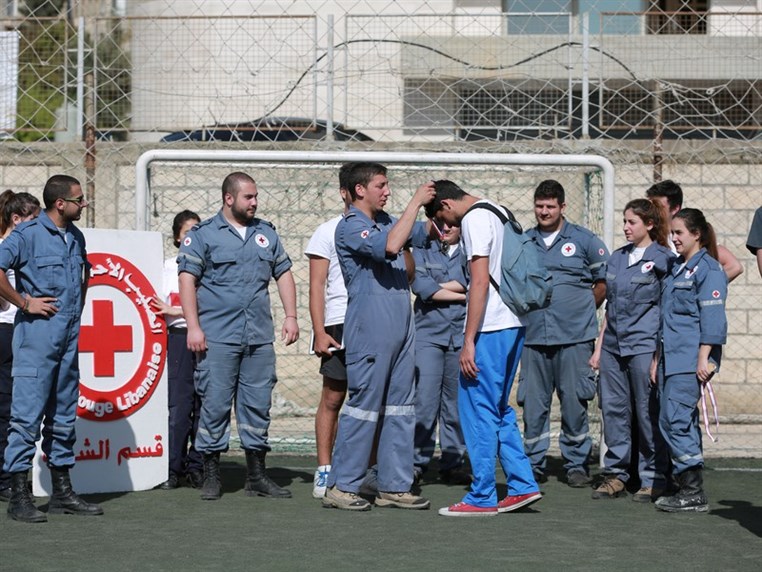 Lebanese Red Cross at Sporting High Baabda 