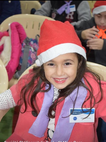 Saint Vincent de paul celebrating Christmas at Jesus & Mary school