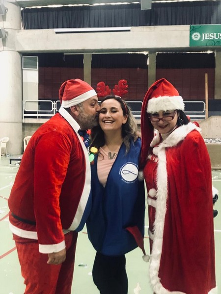 Saint Vincent de paul celebrating Christmas at Jesus & Mary school