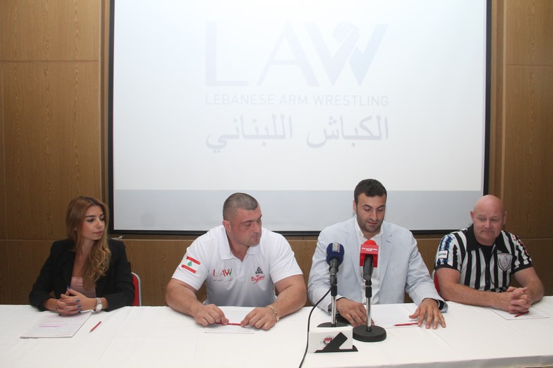 Lebanese Arm Wrestling Championship Press Conference