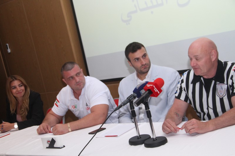 Lebanese Arm Wrestling Championship Press Conference