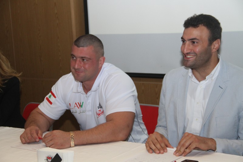 Lebanese Arm Wrestling Championship Press Conference
