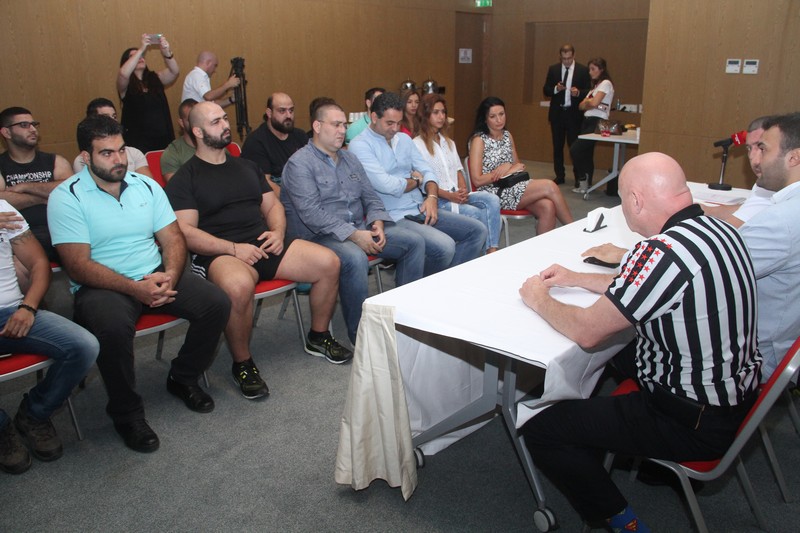 Lebanese Arm Wrestling Championship Press Conference