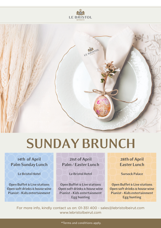 Easter Sunday Brunches at Le Bristol Hotel 