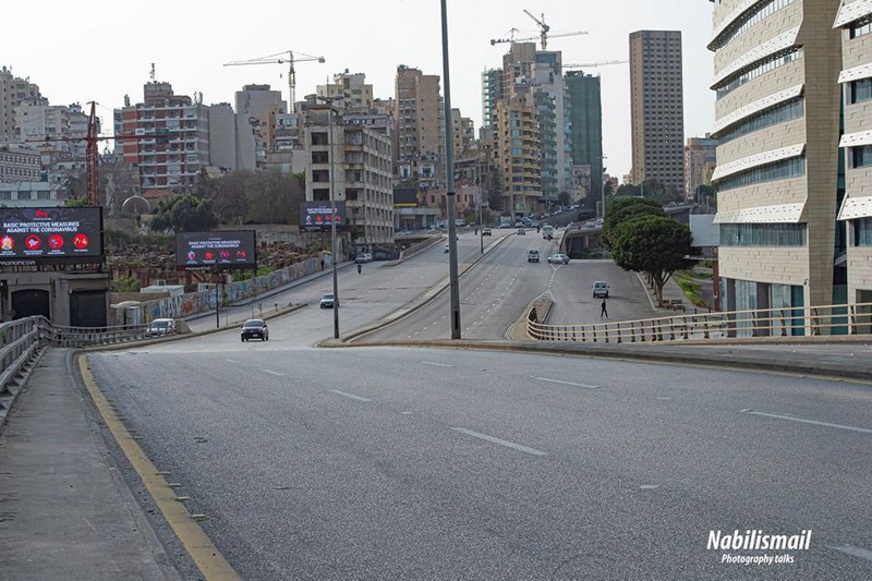 Coronavirus fears empty streets in Beirut
