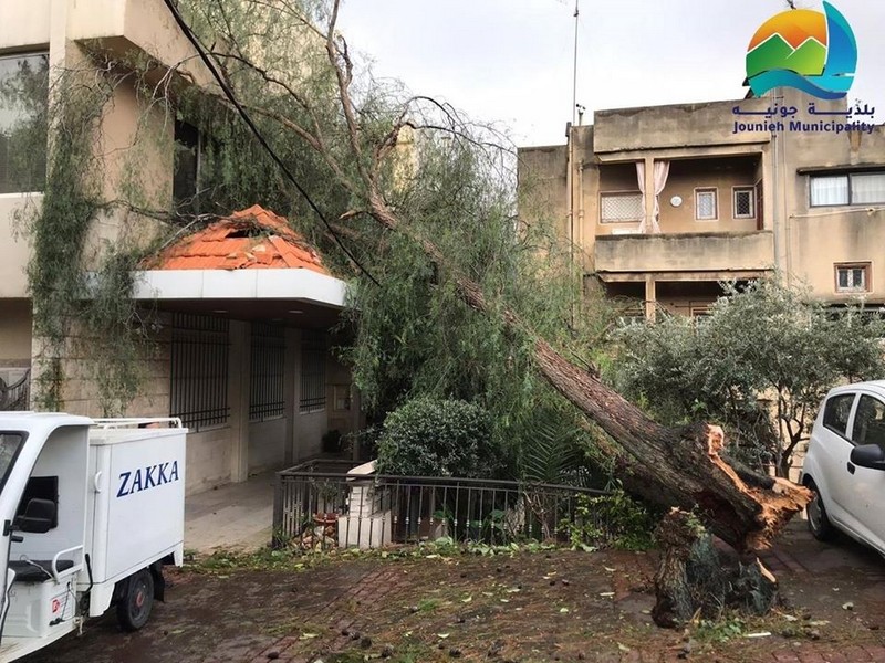 Storm causes heavy damages in Lebanon