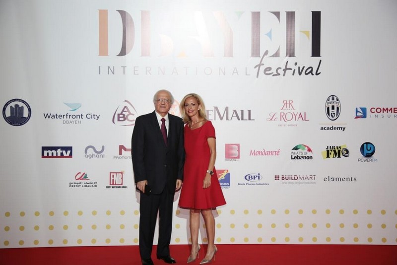 Nancy Ajram & Melhem Zein at Dbayeh Int Festival