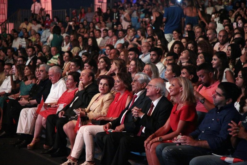 Nancy Ajram & Melhem Zein at Dbayeh Int Festival