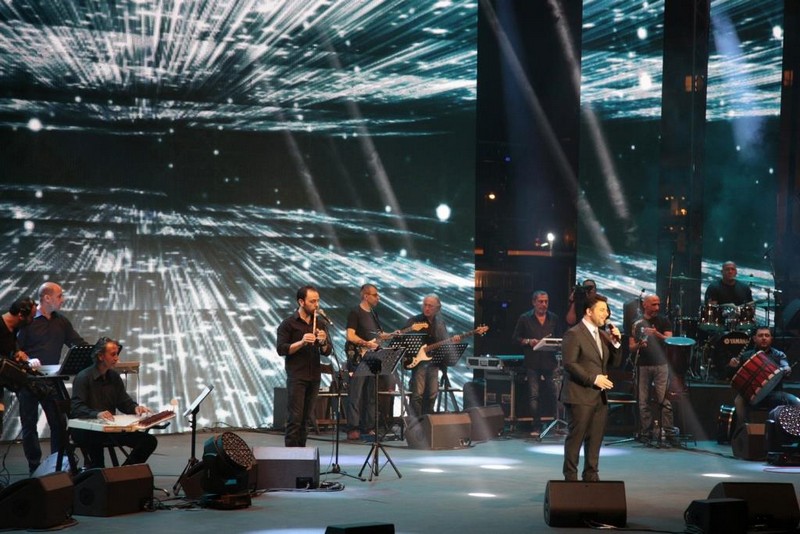 Nancy Ajram & Melhem Zein at Dbayeh Int Festival