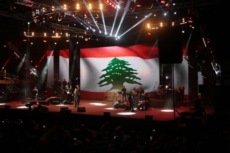 Nancy Ajram & Melhem Zein at Dbayeh Int Festival