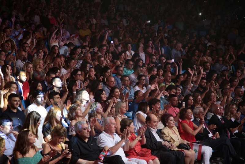 Nancy Ajram & Melhem Zein at Dbayeh Int Festival