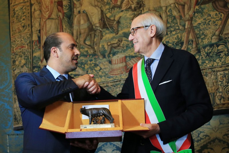 Mayor of Rome honours HH Sheikh Mansoor