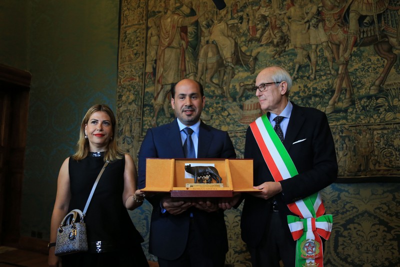 Mayor of Rome honours HH Sheikh Mansoor