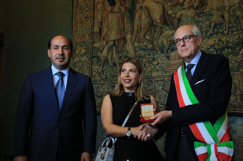 Mayor of Rome honours HH Sheikh Mansoor