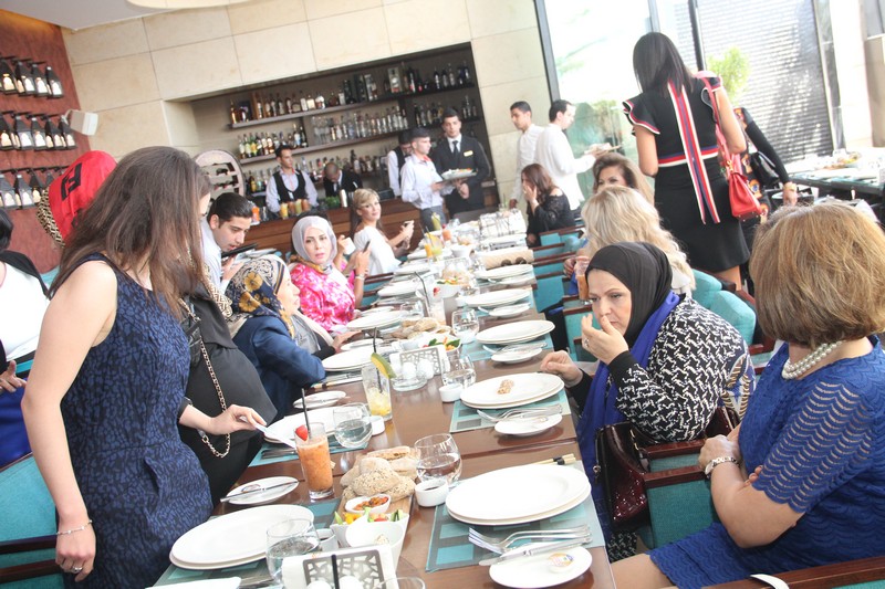 Mayassa Achour Lunch at Lancaster Plaza