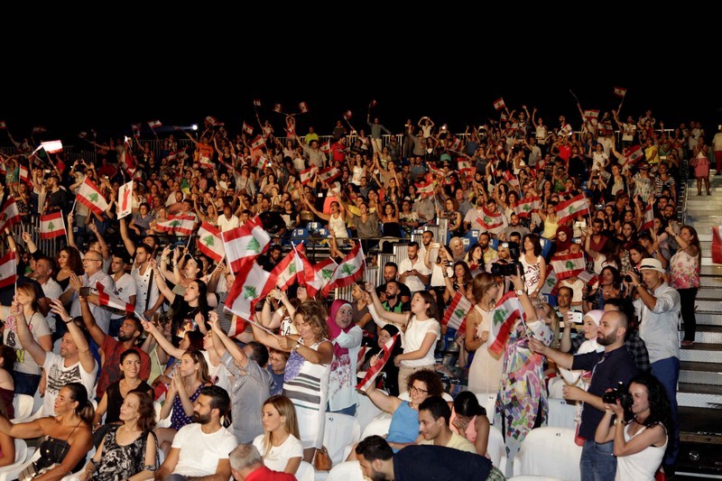 Najwa Karam & Wael Jassar at Dbayeh Festival