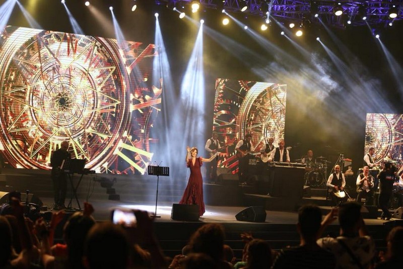 Nancy Ajram at Kobayat Festival