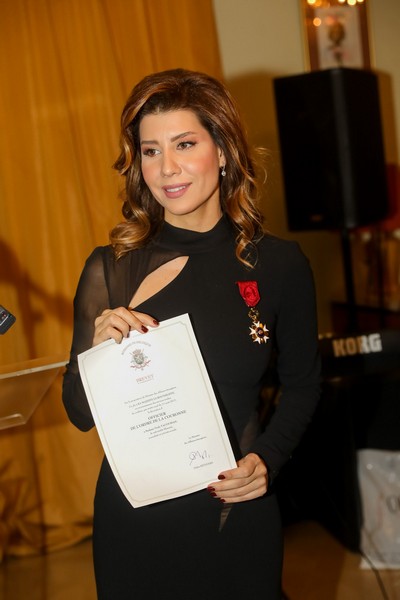 Paula Yacoubian received the Order of the Crown from the King of Belgium