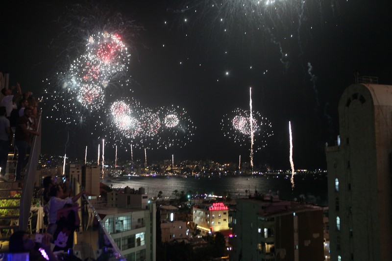 Jounieh Fireworks Show from Princessa Hotel