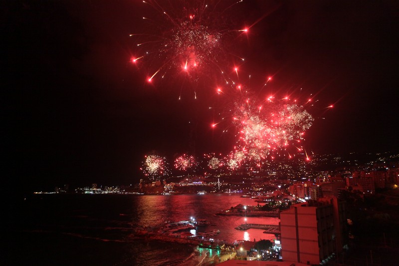 Jounieh Fireworks Show from Princessa Hotel