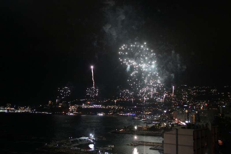 Jounieh Fireworks Show from Princessa Hotel