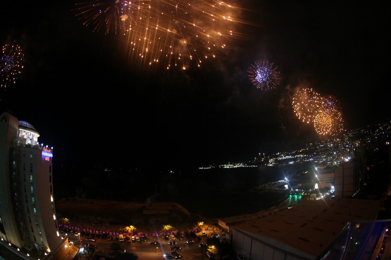 Jounieh Fireworks Show from Princessa Hotel