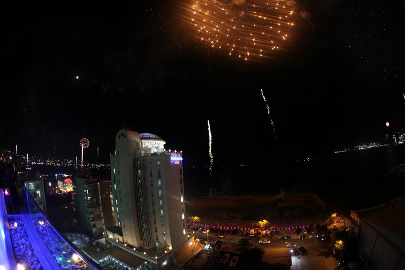 Jounieh Fireworks Show from Princessa Hotel