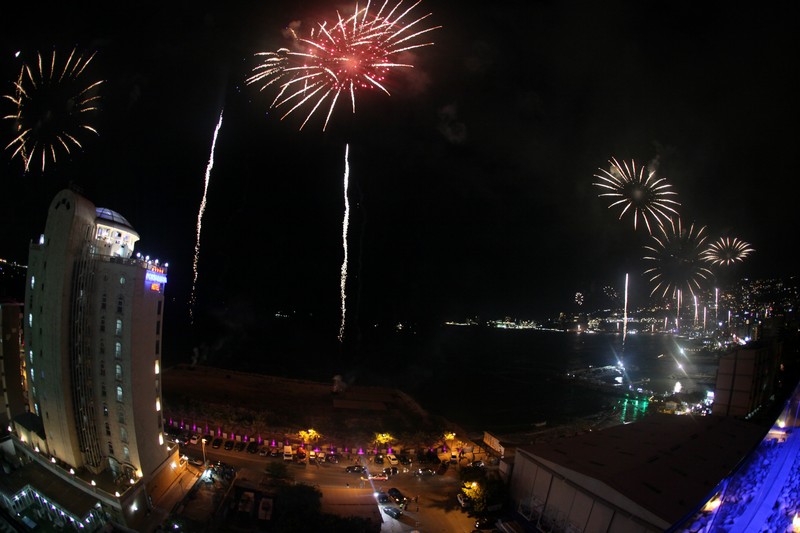 Jounieh Fireworks Show from Princessa Hotel
