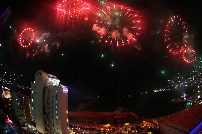 Jounieh Fireworks Show from Princessa Hotel