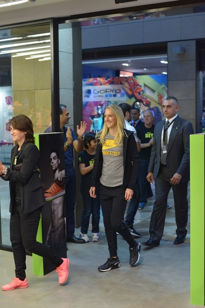 Paula Radcliffe visit to Beirut Souks