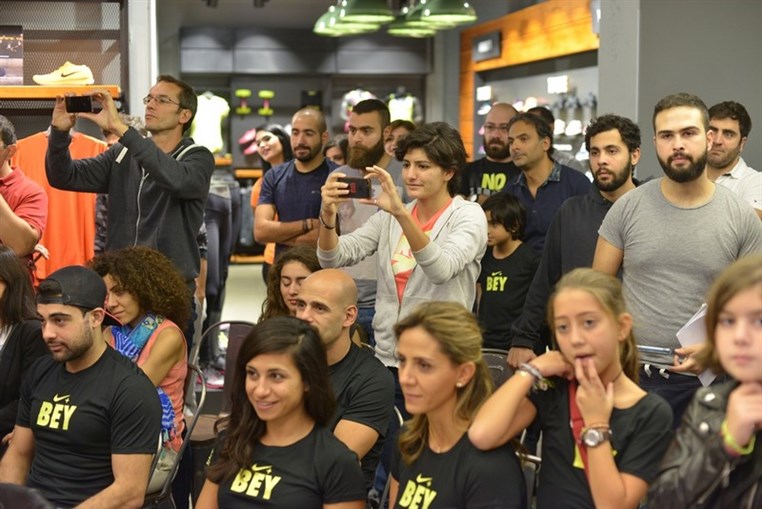 Paula Radcliffe visit to Beirut Souks