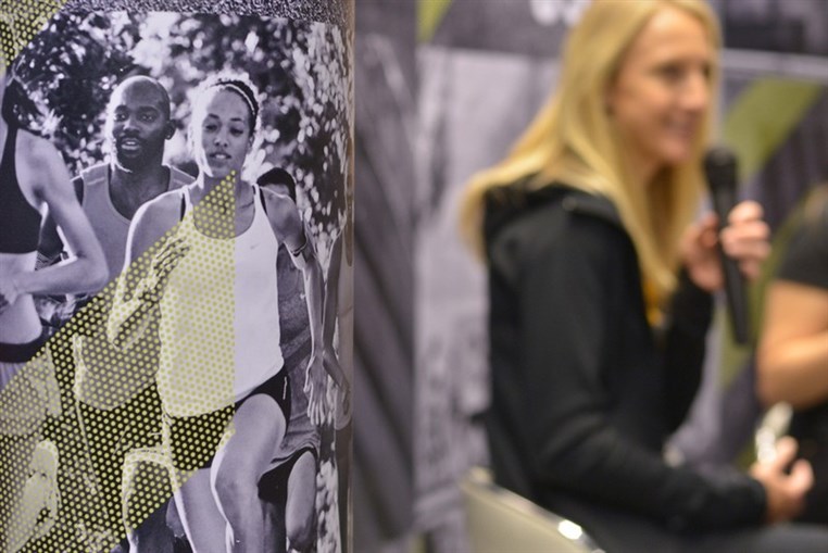 Paula Radcliffe visit to Beirut Souks