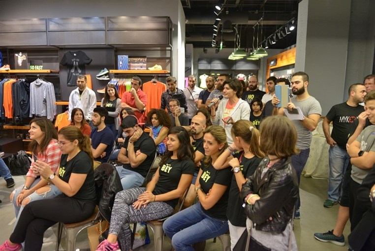 Paula Radcliffe visit to Beirut Souks