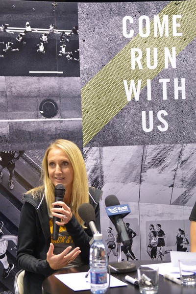 Paula Radcliffe visit to Beirut Souks