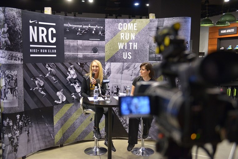 Paula Radcliffe visit to Beirut Souks