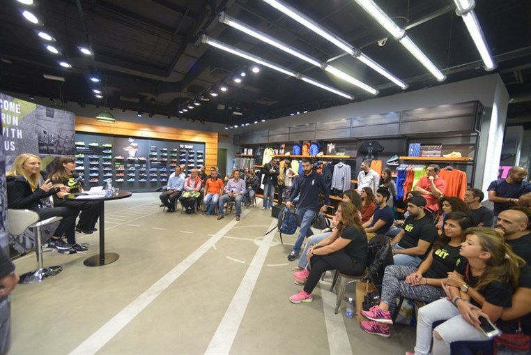Paula Radcliffe visit to Beirut Souks