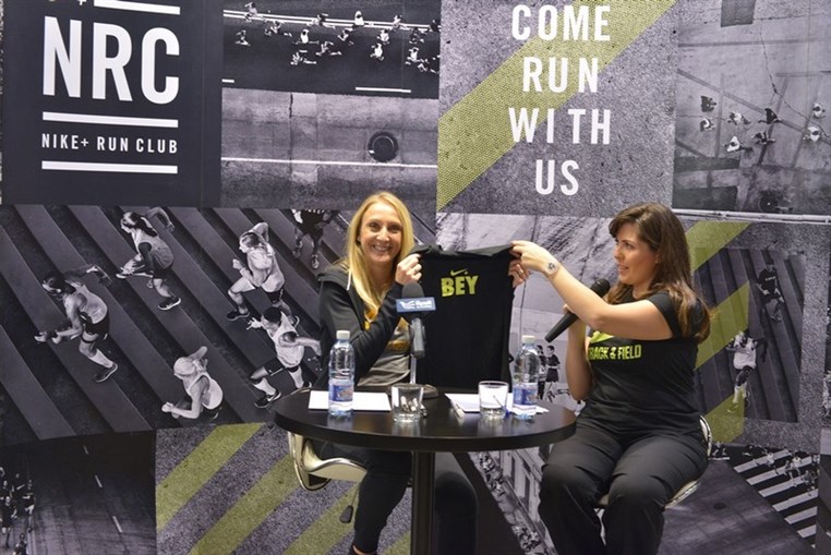 Paula Radcliffe visit to Beirut Souks