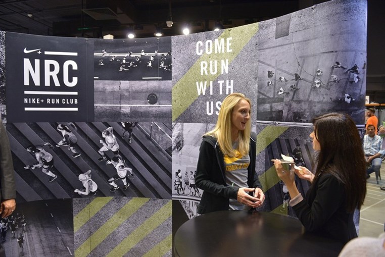 Paula Radcliffe visit to Beirut Souks