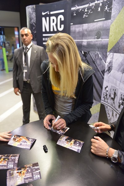 Paula Radcliffe visit to Beirut Souks