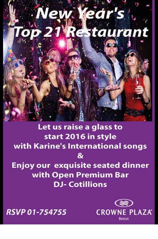 NYE at Crowne Plaza