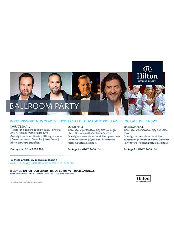 NYE Ballroom Party at Hilton