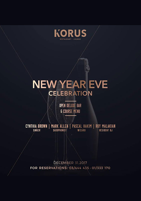 NYE at Korus Lounge