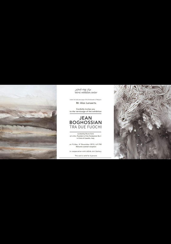 Jean Boghossian TRA DUE FUOCHI Exhibition 