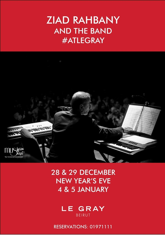 Ziad Rahbani and the band at Le Gray 